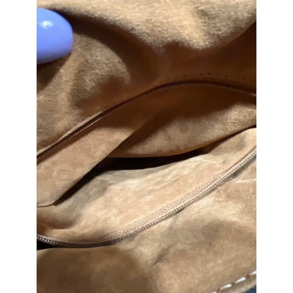 Patricia Nash Leather Firenze Tooled Flap Bag Black w/ Dust Bag Mint Condition - Picture 13 of 16